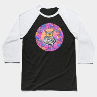 Spring Owl Baseball T-Shirt